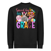 Black Saved by his grace Easter Day Heavyweight Sweatshirt - HowdyJamesFarm