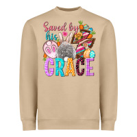 Mushroom Saved by his grace Easter Day Heavyweight Sweatshirt - HowdyJamesFarm