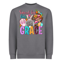 Storm Saved by his grace Easter Day Heavyweight Sweatshirt - HowdyJamesFarm