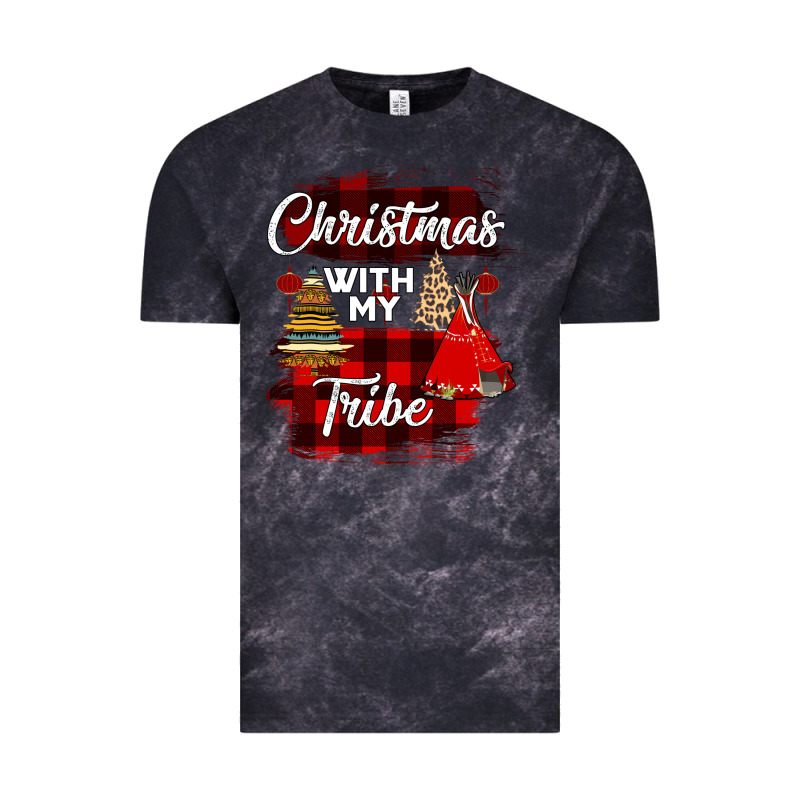 Christmas With My Tribe Vintage Tee by Bettercallsaul | Teevron