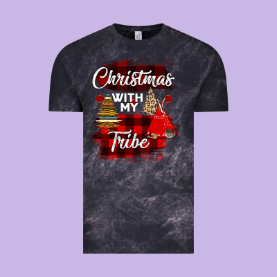 Christmas With My Tribe Vintage Tee Designed By Bettercallsaul
