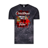 Cloud Black Christmas With My Tribe Vintage Tee - Bettercallsaul