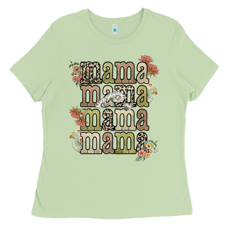 Mama Mama Mama Mama Western Flower Ladies Tee by NancyCooperArtShop | Teevron