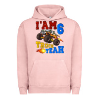 Pigment Salmon i'am six truck yeah Urban Hoodie - Artiststas