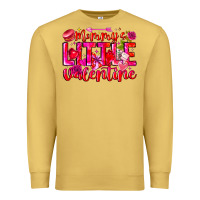Antique Gold Mommy's Little Valentine Premium Sweatshirt - CowhideDigitalArt
