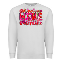 Dove Grey Mommy's Little Valentine Premium Sweatshirt - CowhideDigitalArt