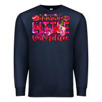 Navy Mommy's Little Valentine Premium Sweatshirt - CowhideDigitalArt
