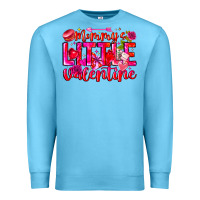 Ocean Blue Mommy's Little Valentine Premium Sweatshirt - CowhideDigitalArt