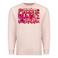 Pale Pink Mommy's Little Valentine Premium Sweatshirt - CowhideDigitalArt