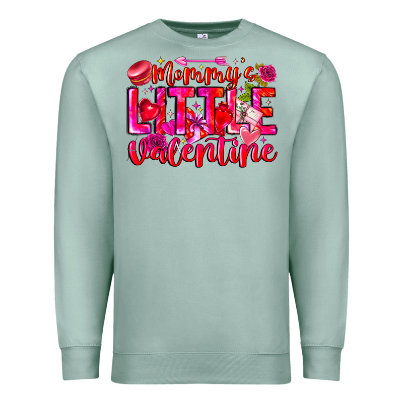 Mommy's Little Valentine Premium Sweatshirt by CowhideDigitalArt | Teevron
