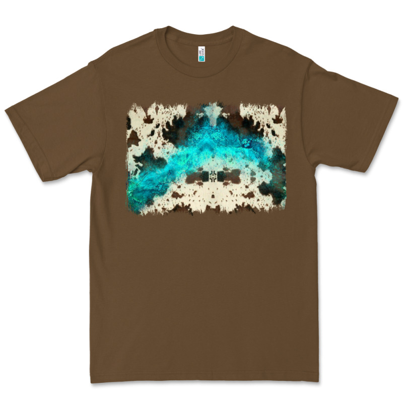 Turquoise, Cowhide Backgraund Premium Tee by JahusDesignShop | Teevron
