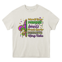 Cream mardi gras parades beads french quarter beignets k Heavy Core Tee - MaliasSmallBusiness