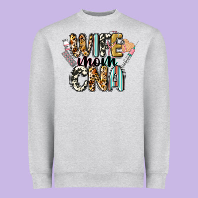 Wife Mom Cna Heavyweight Sweatshirt Designed By Cowgirlartshop