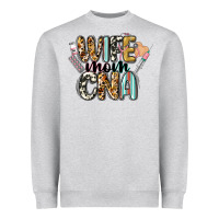 Heather Grey wife mom cna Heavyweight Sweatshirt - CowGirlArtShop