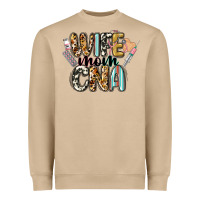 Mushroom wife mom cna Heavyweight Sweatshirt - CowGirlArtShop