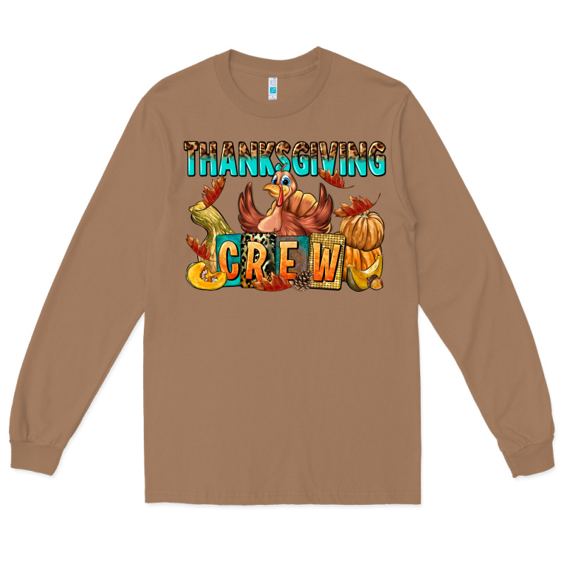 Thanksgiving Crew Long Sleeve Tee by NancyCooperArtShop | Teevron