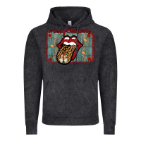 Vintage Black Merry Christmas Lips Santa Vintage Hoodie - Bettercallsaul