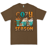 Cacao cozy season winter coffee cups Premium Tee - MaliasSmallBusiness
