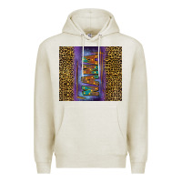 Oatmeal Heather Leopard nana Premium Hoodie - FaDigitalArtStudio