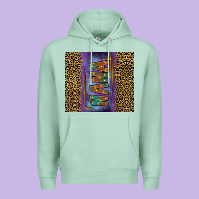 Leopard Nana Premium Hoodie Designed By Fadigitalartstudio