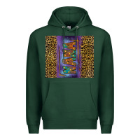 Sports Green Leopard nana Premium Hoodie - FaDigitalArtStudio