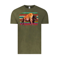 Vintage Olive Aztec Buffalo Vintage Tee - Bettercallsaul
