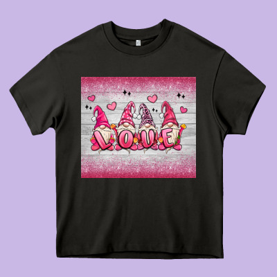 Valentine's Day Gnomes Heavy Core Tee Designed By Maliassmallbusiness