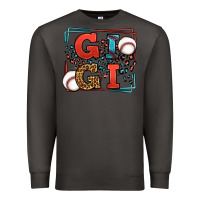 Smoke Baseball gigi leopard frame Premium Sweatshirt - LillyAllenDesigns