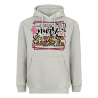 Moon Dust Nurse life leopard frame Heavyweight Hoodie - LillyAllenDesigns