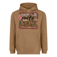 Toasted Coconut Nurse life leopard frame Heavyweight Hoodie - LillyAllenDesigns