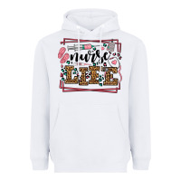 White Nurse life leopard frame Heavyweight Hoodie - LillyAllenDesigns
