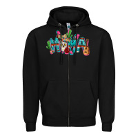 Black Mexican mama Mother's Day Zipper Hoodie - FaDigitalArtStudio