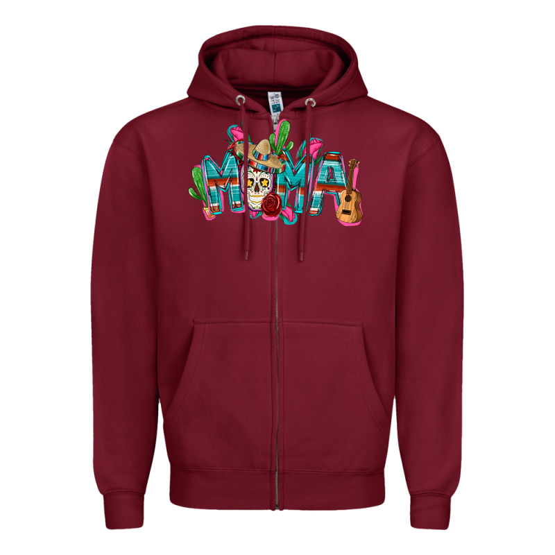 Mexican Mama Mother's Day Zipper Hoodie by FaDigitalArtStudio | Teevron
