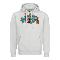 Dove Grey Mexican mama Mother's Day Zipper Hoodie - FaDigitalArtStudio