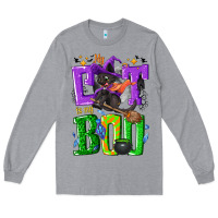 Heather Grey My cat is my boo Halloween Long Sleeve Tee - NancyCooperArtShop