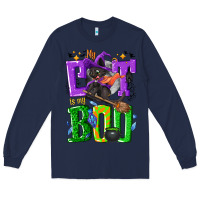 Navy My cat is my boo Halloween Long Sleeve Tee - NancyCooperArtShop