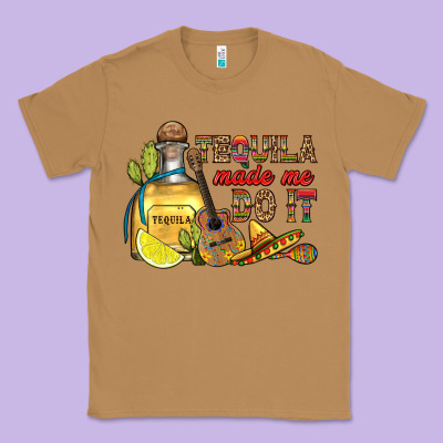 Tequila Made Me Do It Classic Tee Designed By Ranaportraitstore