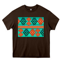 Chocolate Brown aztec pattern background 3200x2400 Heavy Core Tee - AdoDesignShop