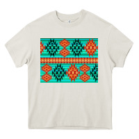 Cream aztec pattern background 3200x2400 Heavy Core Tee - AdoDesignShop