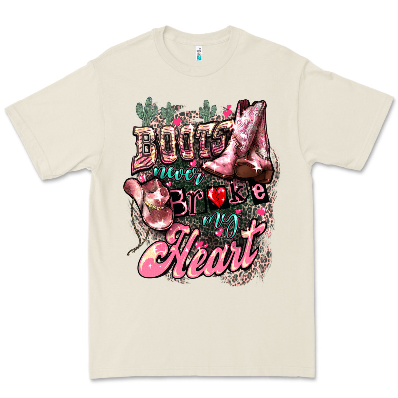 Boots Never Broke My Heart Premium Tee by NancyCooperArtShop | Teevron