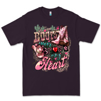 Plum boots never broke my heart Premium Tee - NancyCooperArtShop