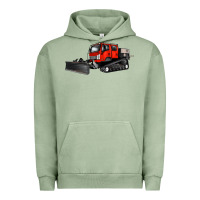 Pigment Oil Green snowcat Urban Hoodie - Artiststas