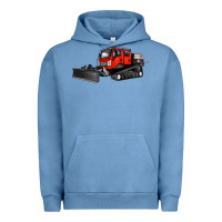 Pigment Pebble Blue snowcat Urban Hoodie - Artiststas