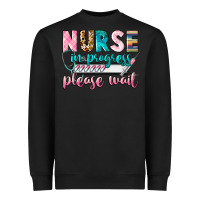 Black Nurse in progres Heavyweight Sweatshirt - CowGirlArtShop