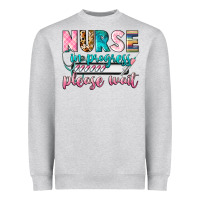 Heather Grey Nurse in progres Heavyweight Sweatshirt - CowGirlArtShop