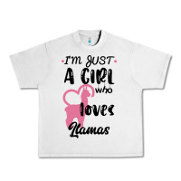 Just A Girl Who Loves Llamas I Love Llamas Urban Heavy Tee | Teevron