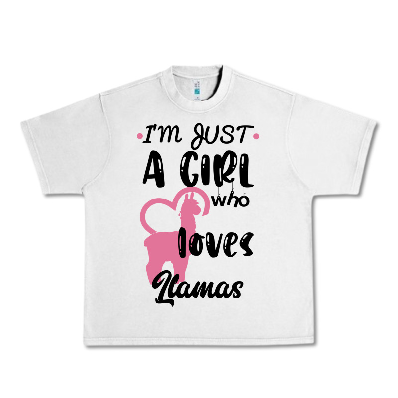 Just A Girl Who Loves Llamas I Love Llamas Urban Heavy Tee by Bettercallsaul | Teevron