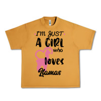 Peanut Butter Just A Girl Who Loves Llamas I Love Llamas Urban Heavy Tee - Bettercallsaul