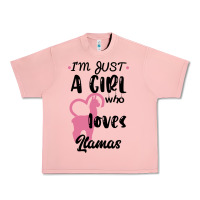 Salmon Just A Girl Who Loves Llamas I Love Llamas Urban Heavy Tee - Bettercallsaul
