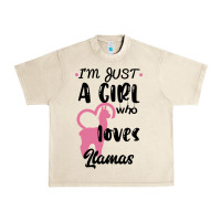 Sandshell Just A Girl Who Loves Llamas I Love Llamas Urban Heavy Tee - Bettercallsaul